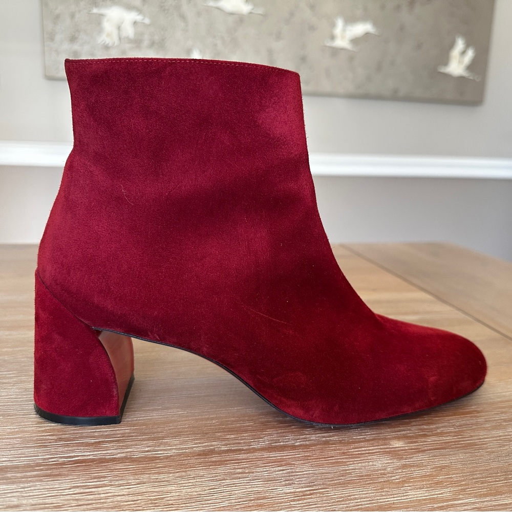 Christian Louboutin Turela 55mm Burgundy Ankle Boots sz 41